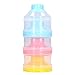 Dispenser di Latte in Polvere per Bambini, Contenitore impilabile per Dispenser di Latte in Polvere a 3 Strati per Viaggi, Supporto per Formule di Grande capacità e conservazione di Snack