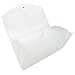 JAM PAPER Accordion Folders - 13 Pocket Plastic Expanding File - Check Size - 5 x 10 1/2 - Clear - 2/Pack