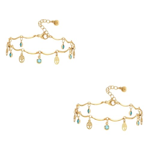 Joyas de verano árbol de la vida tobillera de cobre ideal para regalo de cumpleaños
