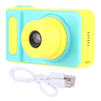 Lipzie 8MP HD Video Camera Mini Child Camcorder with 2 Inch LCD Screen, Kids Camera Toys with Game and Distorting Mirror, Best Birthday Gifts for Age 3-12 Boys Girls