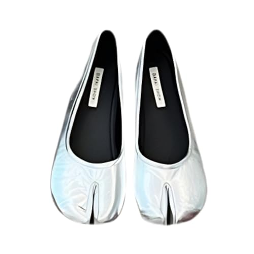 Fashionable Split Toe Flats for Women | Ultra-Suede Microfiber Leather | Multi-Color Options for Everyday Wear, Work & Casual Outings