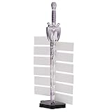 Initiative Tracker Acrylic Laser Cut Sword in Magic Circle Base with 12 PCS Erasable Taken Flags...
