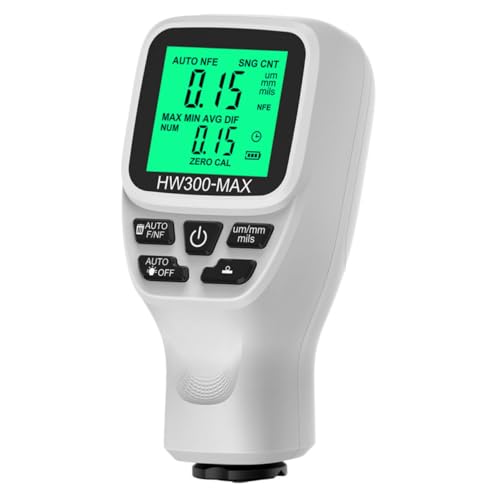 Medidor Digital de Espesor de Recubrimientos Automotriz STOBAZA para Materiales Ferrosos, Herramienta de Medición Versátil con Apagado Automático para Laboratorios, Talleres y Uso Exterior miniatura 1