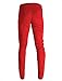 SCREENSHOT Men's Premium Sport Zipper Bottom Modern Workout Cargo Track Pants P11008-Red-2XLarge