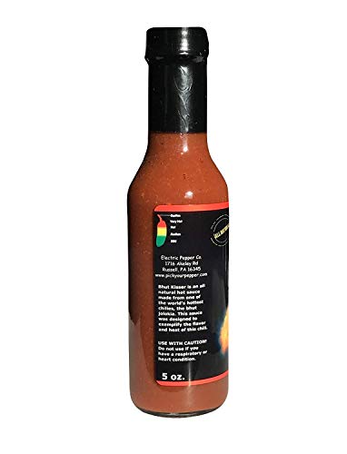 Ghost Pepper Hot Sauce 7 Whole Ghost Peppers Wicked Tickle Bhut Kisser Very Hot #TOP2