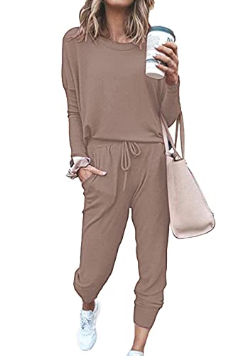 Image of Fixmatti Women Jumpsuit Low V Neck Drawstring Waisted Long Pant Romper Outfits