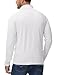 MAGCOMSEN Men's 1/4 Zip Sweatshirt Long Sleeve Fleece Lined Thermal Quarter Zip Pullover Golf Half Zip Sweater Thermal Tops White,M