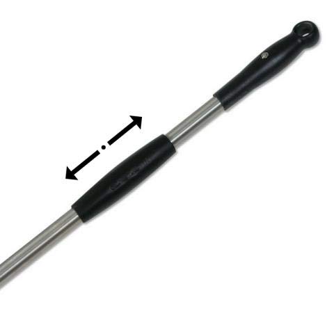 Palettino pizza inox 20 cm rinforzato Forato manico 1.5 mt IR20F