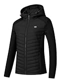 MoFiz Damen Fleecejacke Sweatjacke Hybridjacke Wanderjacke Atmungsaktiv Full Zip Jacke mit...