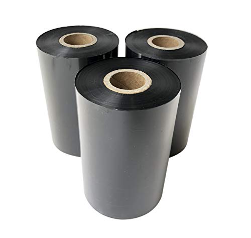 Officeuct BBM202006-WR Thermal Transfer Printer Ribbon Black Wax Resin Ribbon 1 Inch Core Ink Outside 4.33 Inch X 984'(110Mm*300M)-1 Roll Compatible For Zebra,Sato,Datamax,Tsc,Tec,Printer thumb #5