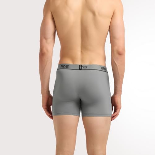 Image of TRYB Sports Underwear for Men | Stretchable Liquid Semi Compression Shorts | Trunks for Running & Gym Workout | Quick Dry, Breathable & Anti Chafing | Sports Innerwear Boxers