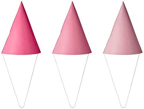 Creative Converting PC324513 Lot de 8 mini chapeaux coniques Rose Cover