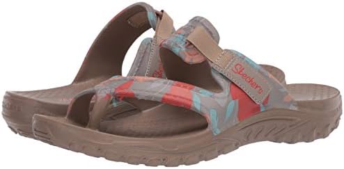 Skechers Women's Foamies Reggae - Rainforest Slide Sandal, Taupe, 11 | Image 6