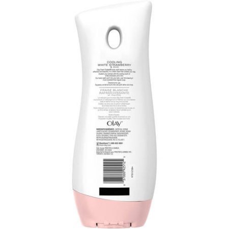 Olay In-Shower Body Lotion - Cooling White Strawberry & Mint - Net Wt. 15.2 FL OZ (450 mL) Per Bottle - Pack of 2 Bottles