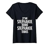 Photo Gallery donna maglietta stephanie doing stephanie things maglietta con collo a v Photo Gallery donna maglietta stephanie doing stephanie things maglietta con collo a v