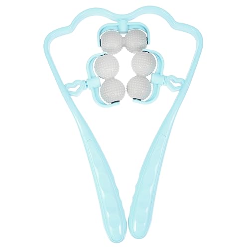 HOMSFOU Shoulder and Neck Massage Artifact Neck Massager Balls Self Back Massager Dual Pressure Point Neck Massager Cervical Massager Multi-functional Neck Massager Handle Handheld Abs