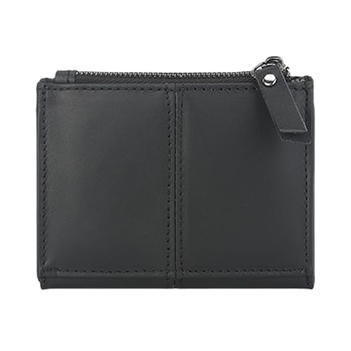 Functional PU Leather Wallet with Blocking and Coin Pocket for Travel Business Fashionable Coin Purse Card (Black)2