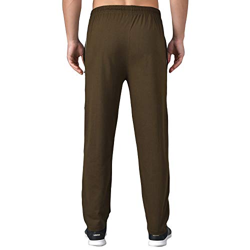 Image of eKools� Plain Trackpants for Men | Plain Trackpants | Basic Trackpants | Two Side Pockets with One Zip Pocket for Phone | 100% Cotton | Men's Trackpants (Pack of 2)