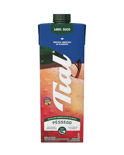 Suco Misto de Maçã e Pêssego 100%, Tial, 1L, Sem Adição de Açúcar, Sem Ingredientes Artificiais, Não Contém Conservantes, Pronto para Beber