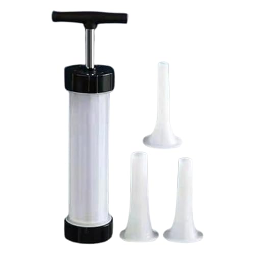 Sausage Stuffer | Manual Homemade Sausage Stuffer,Vertical Kitchen Sausage Stuffer with 3 Stuffing Tubes, Hot Dog Kit for Stuffing Sausages