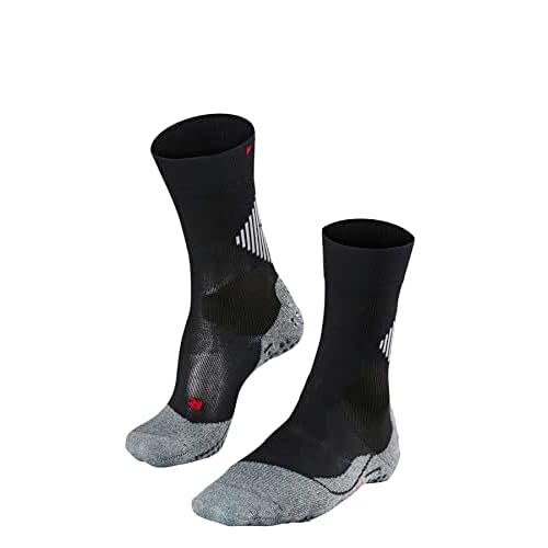FALKE 4 Grip Socken für Damen und Herren, Stabilizing Sportsocke Unisex - aus Funktionsfaser mit Kompressionszone zur Stabilisierung des Knöchels, 1 Paar, schwarz, Größe 46-48