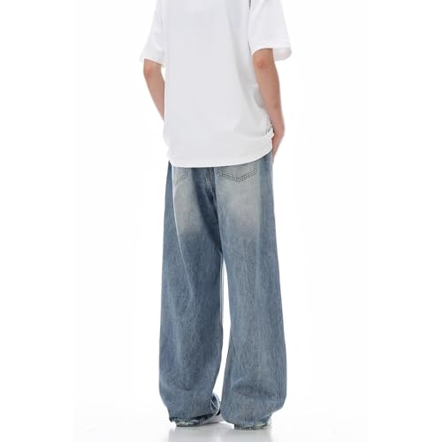 Low Rise Baggy Jeans for Women Vintage Y2k Straight Wide Leg Ripped Jeans Teen Girl Loose Fit Boyfriend Denim Pants3