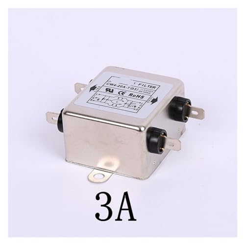 Filtro unipolar CW3-3A/6A/10A/20A-T para purificar corriente de red monofásica 220V 5