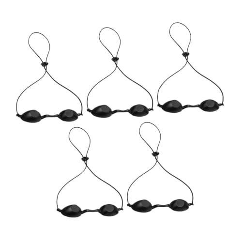 HIAKDOFT 5 Uds Gafas De Bronceado Para Ojos Para Ojos Para Belleza De Sombras De Ojos Gafas De Silicona Sombras De Ojos Cama De Bronceado Gafas De Seguridad Gafas De