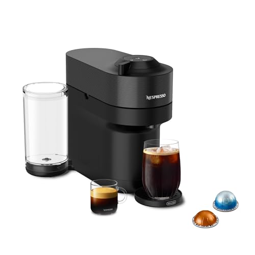 Nespresso Vertuo Pop+ Coffee and Espresso Machine by De’Longhi, Liquorice Black