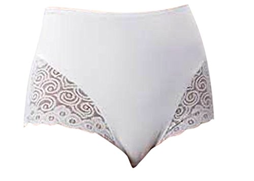 Gaine Shaping avec Dentelle Hanes Culotte Sculptante Blanche M