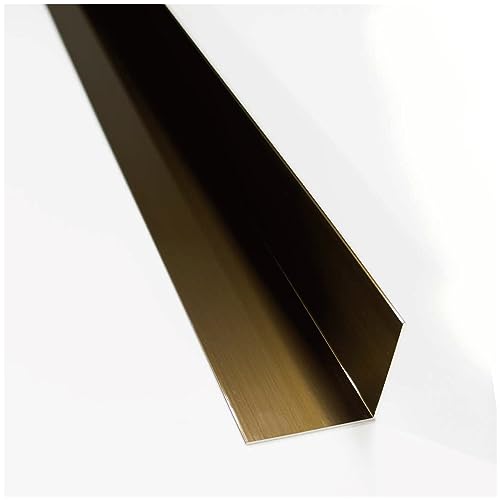 ADWORLD アルミ 等辺 L字 薄型アングル コーナー材 厚み0.8MM 幅9MM 奥行9MM 長さ300MM 2本セット ブロンズ