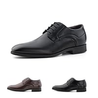 Hitmars Zapatos de Vestir Hombre Zapatos Oxford Derby Hombre Cordones Brogue Caballero Boda Traje Negro N2 EU42