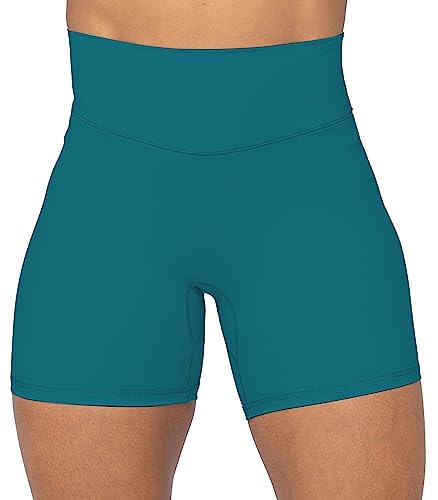 Image of Sunzel 25.4 cm Biker Shorts for Women with Pockets, High Waist Yoga Workout Shorts, 10 Inch Black, 2 Pieces