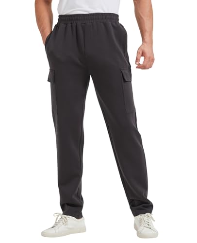 TTZ 34/36 Inseam Tall Mens Sweatpants Pants with Cargo Pockets2