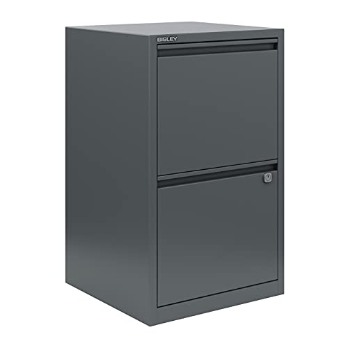 Bisley Filing Cabinet, Metal, Anthracite Grey, One Size, FFPFA2 - 5