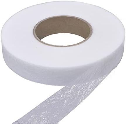 DBOO 70 Yards Web Hemming Tape Hem Tape Fabric Fusing Iron-on Tape for Trousers Clothes Jeans Garment Curtains (20mm) - White