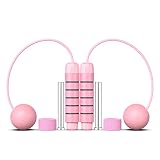 pink cordless jump rope for women,weighted ropeless jump ropes for fitness,skipping rope for girls w