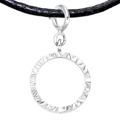 Asexuell Anhänger Charm mit Halsband Auch für Asexuell Armband, Halskette, Kette, Choker, Haaraccessoires, LGBT Handgefertigt in Prag von PRIDE Fashion Jewelry (Asexual Schmuck, Silber Platiniert)