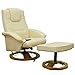 Produktbild vidaXL Massagesessel Fernsehsessel mit Hocker Relaxsessel Massage+Heizung Creme
