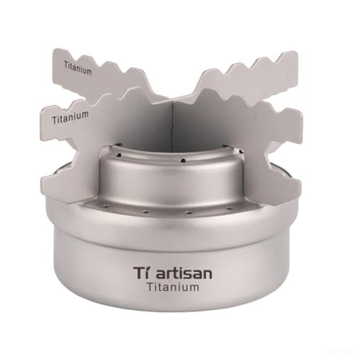 Réchaud de camping à alcool anti-panne 47g compact avec support stable de rando