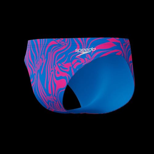 Speedo Herren Beachstar Badehose mit Print 5 cm | Statement Style | Flexibles Material | Strandmode Schwimmbekleidung, Rot, 32