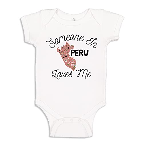 Someone in Peru Loves Me Peruvian Baby Bodysuit One Piece or Toddler T-Shirt Gift from Expat or International Family