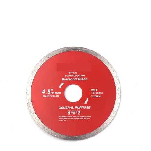 Lames de scie diamantées 115 mm disque de coupe humide de carreaux de porcelaine et meuleuse marbre