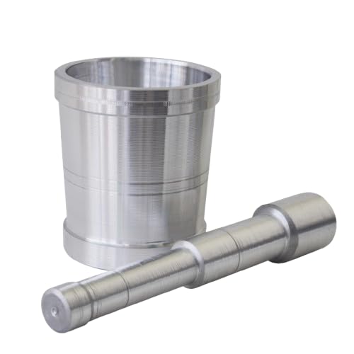 Aluminium Mortar and Pestle Set, Khal Batta/Hamam Dasta/Spice Mixer for Kitchen/okhli musal |Mortar & Pestle |Imam Dasta |Kharal |Khalbatta |Okhli Masher |masher(3.5 * 3 * 3.5)