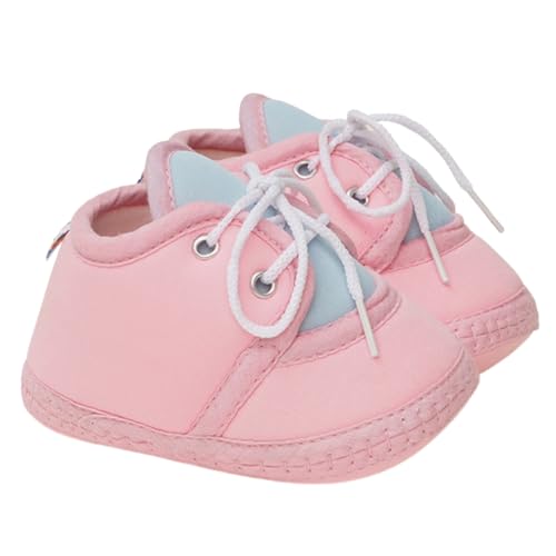 Image of Neska Moda 6 To 12 Months Baby Boys & Baby Girls Cute Soft Cotton Pre-Walker Lace Booties-BT4713