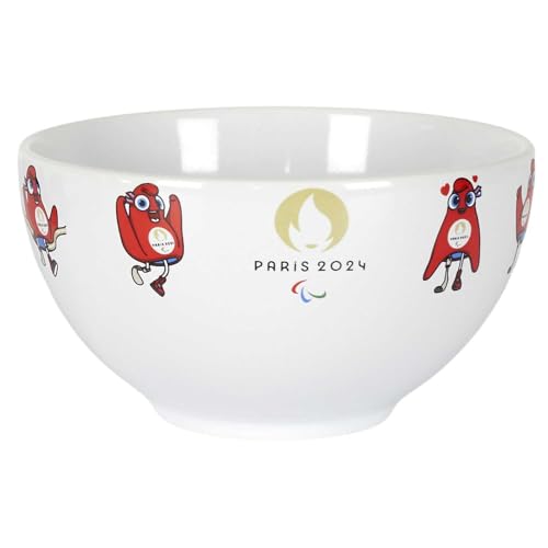 PARIS 2024, CJO4101, Bol Céramique Para 60 cl, Produit Officiel sous Licence, 100% Céramique, Tasse, Accessoire Parfait pour Savourer vos Boissons Préférées