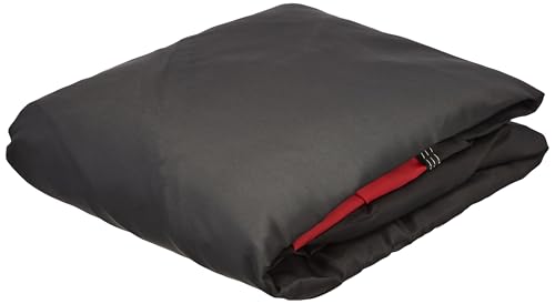 Image of Taffeta Bike Cover Premium Waterproof, Dustproof & UV Protected Two-Wheeler Body Shield | Heavy-Duty, All-Weather Protection | Universal Fit for Motorcycles & Scooters (Black Top Red)