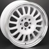 4 PCS ROTA TRACK R WHEELS 15X7 PCD:4X100 OFFSET:40 HB:67.1 WHITE WITH POLISH LIP