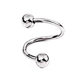 2 piezas multifunción nariz unisex anillo s twist nariz nariz ceja anillo pendiente cinta práctica y popular Hermoso diseño