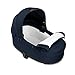Cybex Balios Cot S Lux Baby Bassinet - Integrated Easy-Carry Handle, Sun Canopy & Spacious, Cozy Interior, Compatible with Cybex Balios S Lux Stroller, Ocean Blue